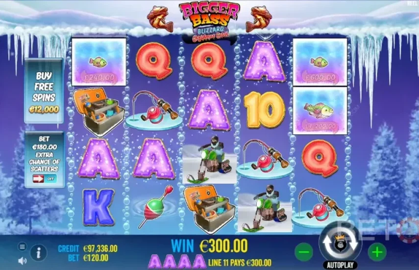 Слот Bigger Bass Blizzard Christmas Catch
