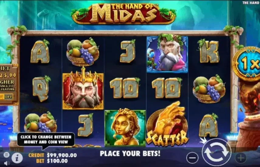 Слот The Hand of Midas