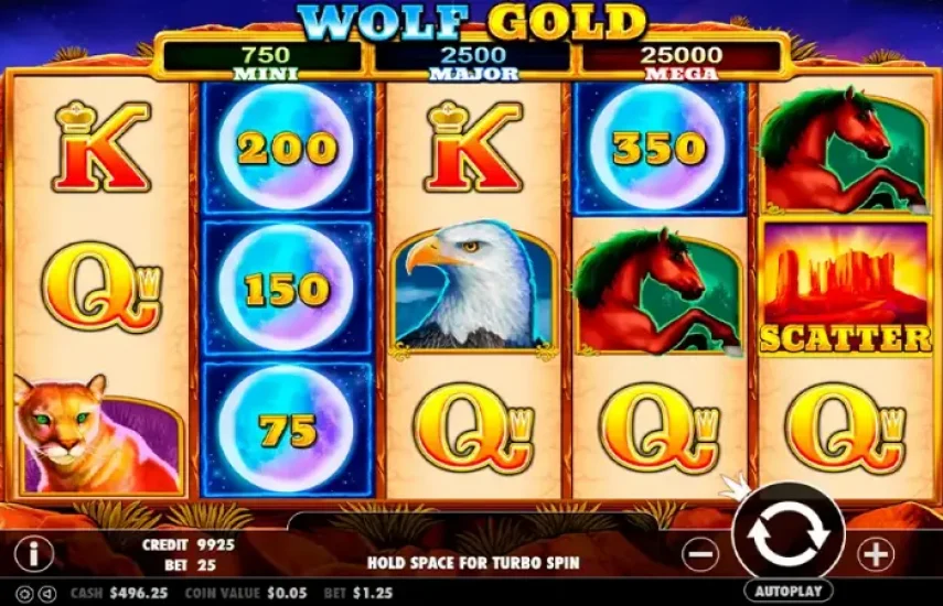 Слот Wolf Gold